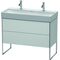 Duravit Waschtischunterbau XSQUARE 731x984x460mm weiß seidenmatt