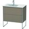 Duravit Waschtischunterbau XSQUARE 832x810x478mm, Becken links leinen