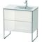 Duravit Waschtischunterbau XSQUARE 832x810x478mm Be rechts weiß hochglanz