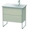 Duravit Waschtischunterbau XSQUARE Becken rechts 805x810x473mm taupe matt