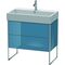 Duravit Waschtischunterbau XSQUARE 731x784x460mm stone blue hochglanz