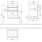 V&B Waschtischunterschrank VENTICELLO 466x590x425mm Griff Copper White Matt