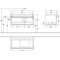 V&B Waschtischunterschrank VENTICELLO 957x436x502mm Griff Copper White Wood