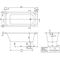 V&B Whirlpoolsystem ARCHITECTURA m BW R-eck 170x75 Tech. Pos 1 we