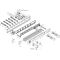 HG Fertigmontageset RAINSELECT f UP-Thermostat 5 Verbraucher weiß/chrom