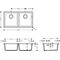 HG Unterbauspüle 370/370 S510-U770 betongrau