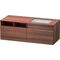 Duravit Waschtischunterbau DURASTYLE 550x1400x500mm Auss re nussbaum natur