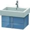Duravit Waschtischunterbau VERO 431x550x298mm stone blue hochglanz
