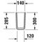 Duravit Halbsäule P3 Comforts 170x300mm weiß WG