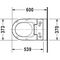 Duravit StdWC ME by Starck BACK-TO-WALL tief, 370x600mm, SensoWash weiß WG