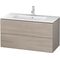 Duravit Waschtischunterbau L-CUBE 1020x481x550mm pine silver