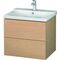 Duravit Waschtischunterbau L-CUBE 620x481x555mm eiche gebürstet