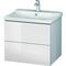 Duravit Waschtischunterbau L-CUBE 620x481x555mm weiß hochglanz