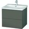 Duravit Waschtischunterbau L-CUBE 620x481x555mm flannel grey seidenmatt