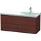 Duravit Waschtischunterbau L-CUBE 1220x481x555mm amerikanisch nussbaum
