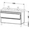 Duravit Waschtischunterbau X-LARGE 1200x470x668mm weiß matt