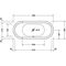 Duravit Oval-Whirlwanne STARCK 170 l 180x80 we 2 RS Jet-System