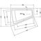 Duravit Whirlwanne PAIOVA 315 l 1800x1400mm we 1 RS li Combi-Syst