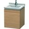 Duravit Waschtischunterbau L-CUBE 447x460x558mm Ans re europäische eiche