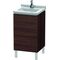 Duravit Waschtischunterbau L-CUBE 447x460x712mm Ans rechts kastanie dunkel