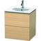 Duravit Waschtischunterbau L-CUBE 419x520x550mm mediterrane eiche