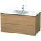 Duravit Waschtischunterbau L-CUBE 534x1020x550mm europäische eiche