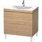 Duravit Möbelwaschtisch DARLING NEW 800x540mm o ÜL 1 HL europäische eiche