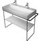 Duravit Metallkonsole DURASQUARE bodenst höhenv. +50mm f WT 235310 sw ma