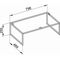 Keuco Bodengestell X-LINE 800x250x470mm anthrazit