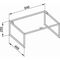 Keuco Bodengestell X-LINE 650x250x470mm Inox