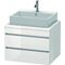 Duravit Konsolenunterschrank DURASTYLE 512x700x548mm kastanie dunkel/weiß matt