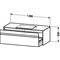 Duravit Waschtischunterbau KETHO 550x1200x426mm taupe