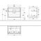 V&B Waschtischunterschrank FINION 800x603x501mm Abdpl Glas bl ma Wln ven