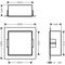 HG Wandnische XtraStoris Minimalistic m offen. Ra 300x300x140mm ES optic