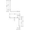 Hewi Dusch-Wannenhandlauf SERIE 801 762x900mm, d= 33mm stahlblau