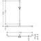 Hewi Duschhandlauf SERIE 801 se 1250mm waagerecht 1184mm lichtgrau