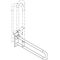 Hewi Stützklappgriff SERIE 801 drehbar, d= 33mm 750mm sand