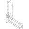 Hewi Stützklappgriff SERIE 801 d= 33mm, Aluminiumkern 600mm senfgelb