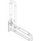 Hewi Stützklappgriff SERIE 801 mit Armpolster, d= 33mm 700mm rubinrot