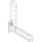 Hewi Stützklappgriff SERIE 801 d= 33mm, Aluminiumkern 700mm koralle