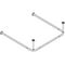 Hewi Vorhangstange d= 2,5cm ES vc 987x975x987mm 28 Ringe