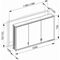 Keuco Spiegelschrank ROYAL LUMOS 1200x735x165mm sil-gebz-elo