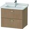 Duravit Waschtischunterbau XBASE 2 Schubk 560x650x468mm europäische eiche