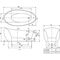 V&B Freistehwanne AVEO NEW GENERATION spez Form BiColor 1900x950mm stone white