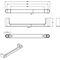 V&B Wandhaltegriff ViCare Design verchr 400mm
