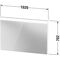 Duravit Spiegel BRIOSO 1020x35mm, mit Beleuchtung weiß matt