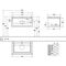 V&B Waschtischunterschrank LEGATO 800x380x500mm Glossy White