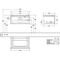 V&B Waschtischunterschrank LEGATO 800x380x500mm Glossy White