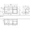 V&B Waschtischunterschrank FINION 1200x603x501mm Regal glos. wh glos. wh