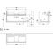 V&B Waschtischunterschrank COLLARO 954x546x444mm Glossy White